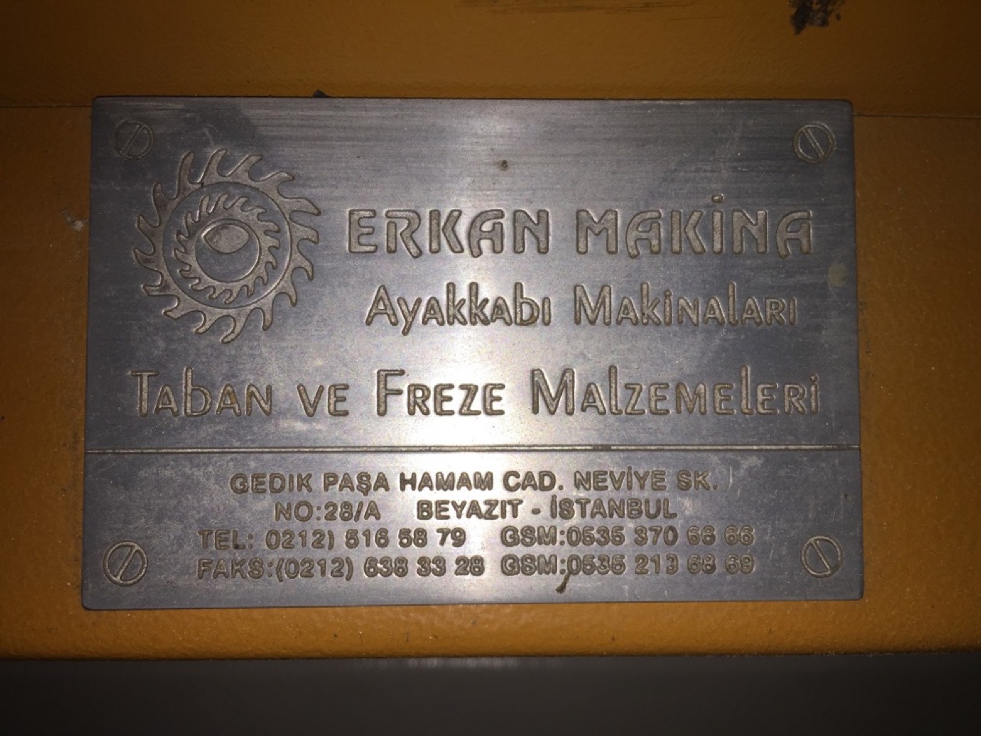 Erkan Makina — Kalıp delme tezgâhı